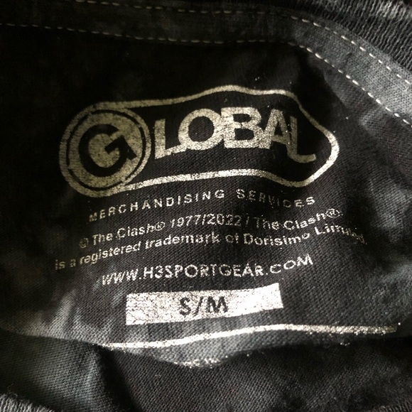 The Clash Black Tie Dye Band Shirt - Picture 4 of 4